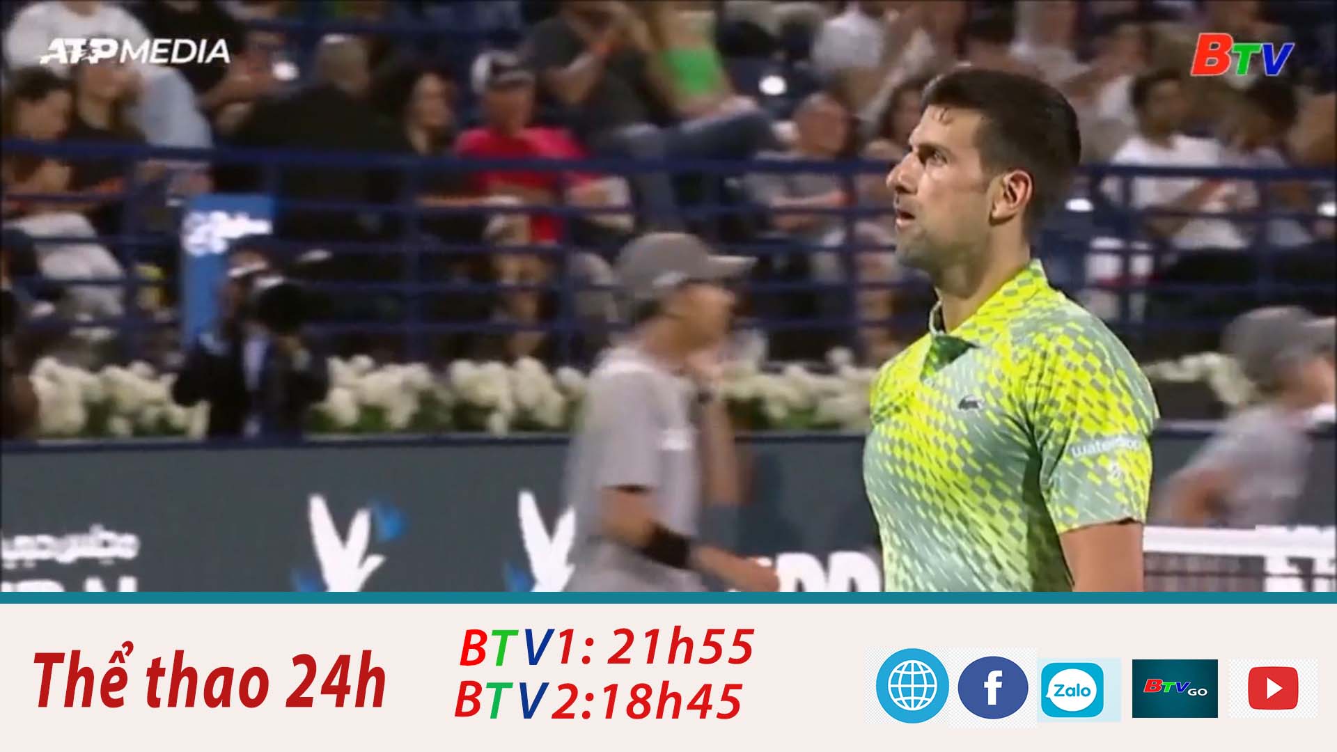 Novak Djokovic vào vòng 2 Dubai Tennis Championships 2023
